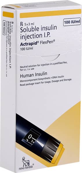 Actrapid Flexpen 100iu/ml Solution For Injection