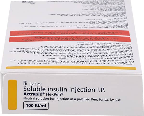 Actrapid Flexpen 100iu/ml Solution For Injection