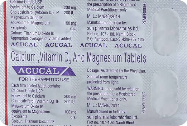 Acucal Strip Of 10 Tablets