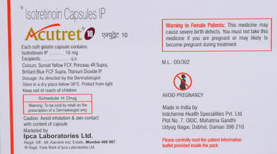 Acutret 10mg Strip Of 10 Capsules