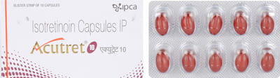 Acutret 10mg Strip Of 10 Capsules