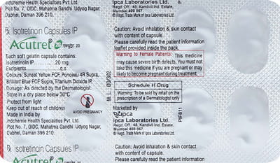 Acutret 20mg Strip Of 10 Capsules