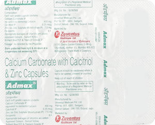 Admax Strip Of 10 Capsules