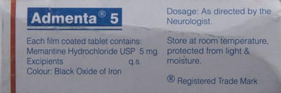 Admenta 5mg Strip Of 10 Tablets