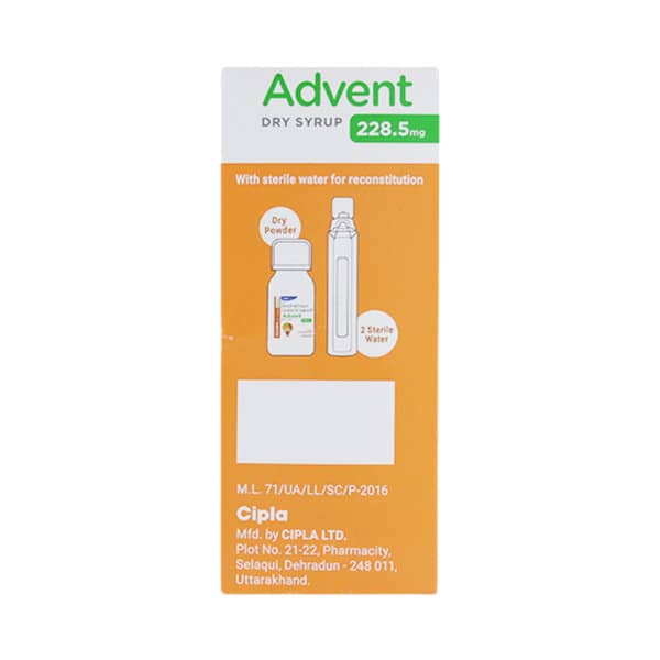 Advent 228.5mg Tangy Orange Syrup 60ml