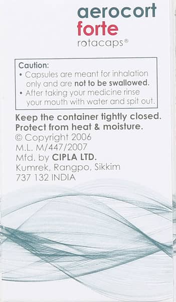 Aerocort Forte Box Of 30 Rotacaps