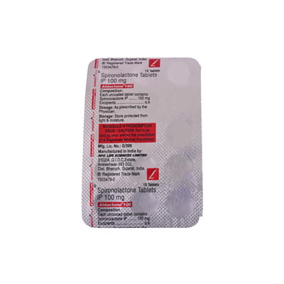 Aldactone 100mg Strip Of 15 Tablets