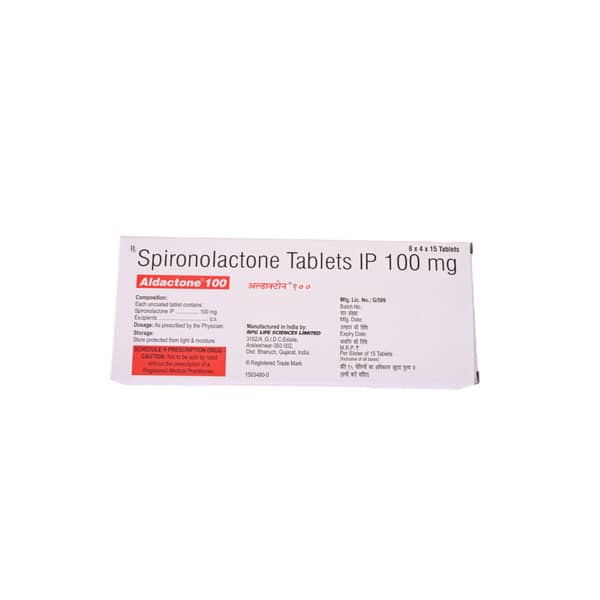 Aldactone 100mg Strip Of 15 Tablets
