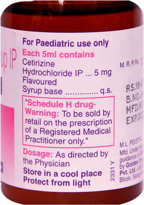 Alerid Bottle Of 30ml Syrup