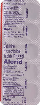 Alerid 10mg Strip Of 10 Tablets