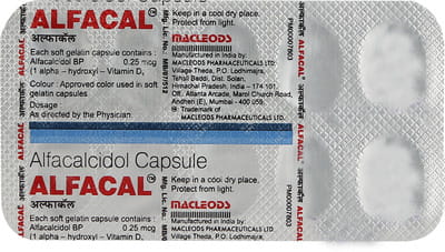 Alfacal 0.25mcg Strip Of 10 Capsules