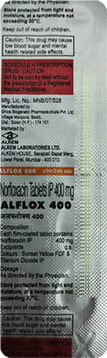 Alflox 400mg Strip Of 10 Tablets