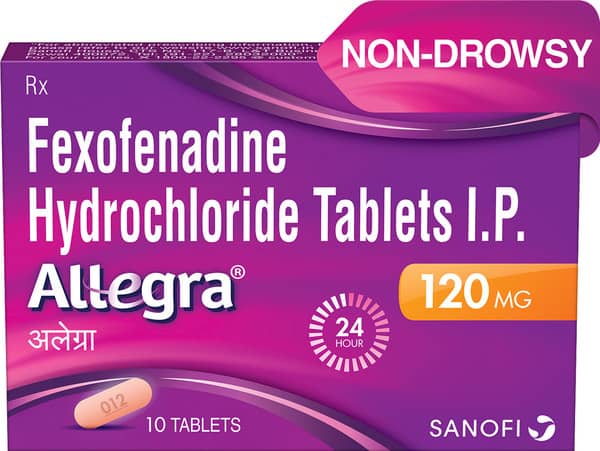 Allegra 120Mg Strip Of 10 Tablets