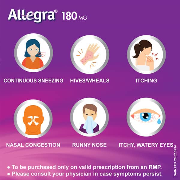 Allegra 180mg Tablet