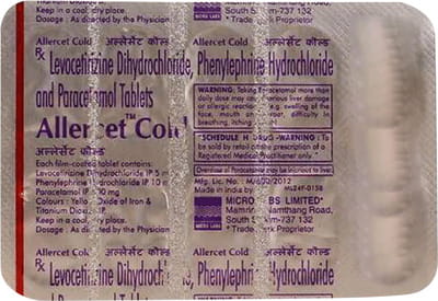 Allercet Cold Strip Of 10 Tablets
