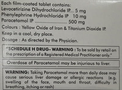 Allercet Cold Strip Of 10 Tablets