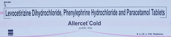 Allercet Cold Tablet