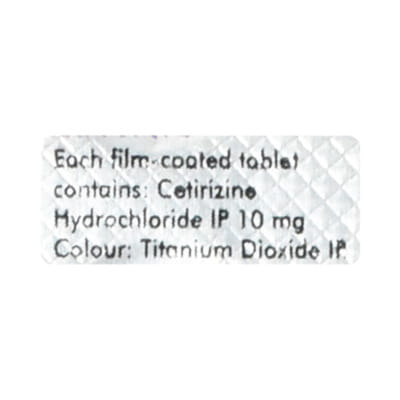 Allercet 10mg Strip Of 10 Tablets