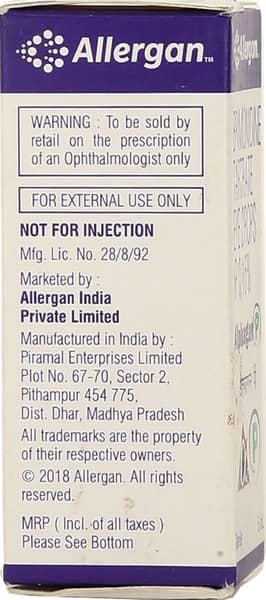 Alphagan P Bottle Of 5ml Eye Drops