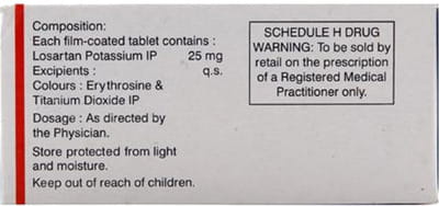 Alsartan 25mg Strip Of 10 Tablets