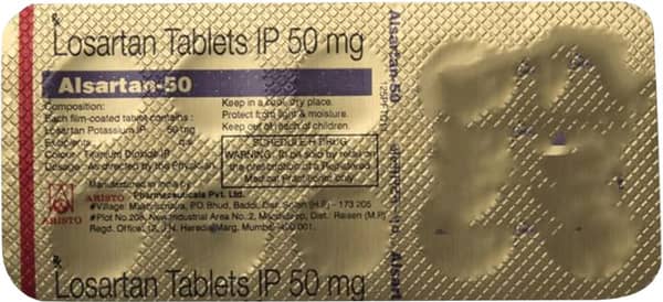 Alsartan 50Mg Strip Of 10 Tablets