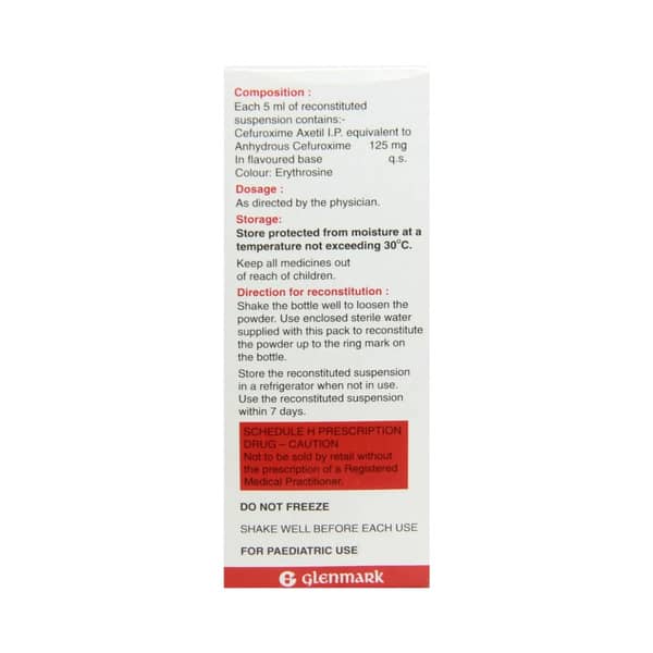 Altacef 125mg Bottle Of 30ml Dry Suspension