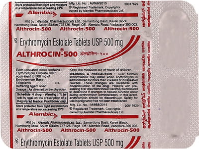 Althrocin 500mg Strip Of 10 Tablets