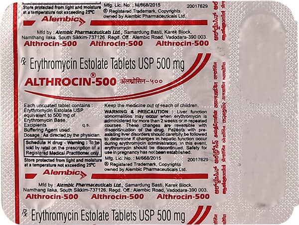 Althrocin 500Mg Strip Of 10 Tablets