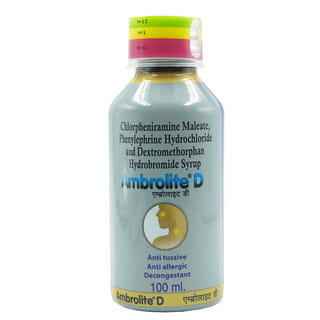 Ambrolite D Bottle Of 100Ml Syrup