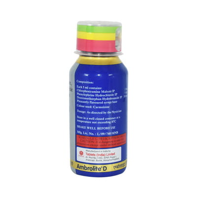 Ambrolite D Bottle Of 60ml Syrup