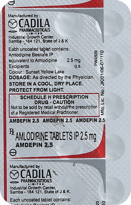 Amdepin 2.5mg Strip Of 15 Tablets