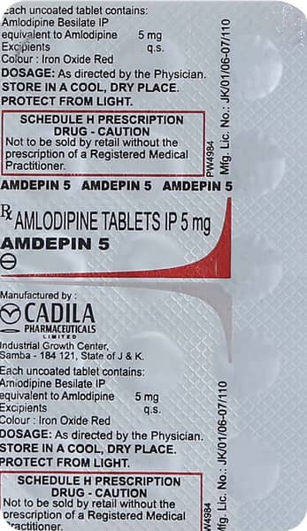 Amdepin 5Mg Strip Of 15 Tablets