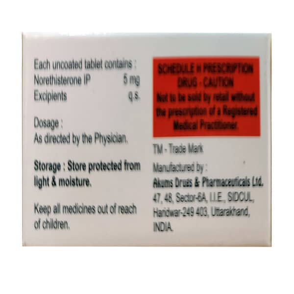 Amenova 5mg Strip Of 10 Tablets