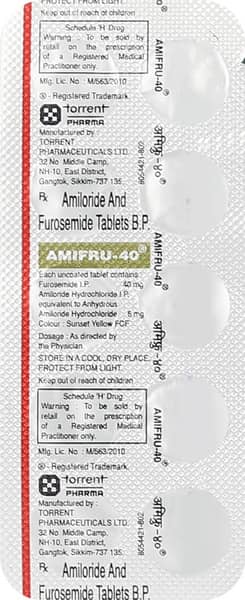 Amifru 40mg Strip Of 10 Tablets