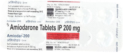 Amiodar 200mg Strip Of 10 Tablets