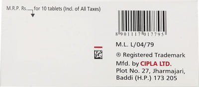 Amlip 10mg Strip Of 10 Tablets