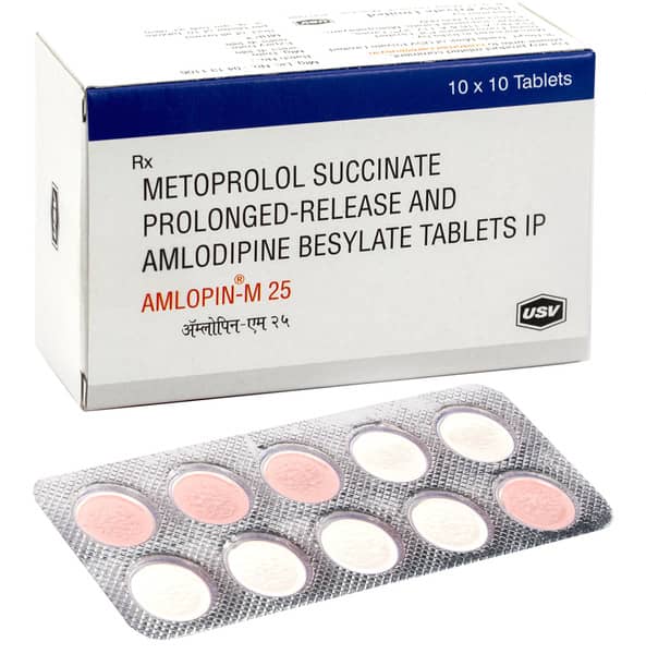 Amlopin M 25mg Strip Of 10 Tablets