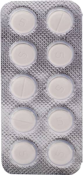 अम्लोपिन 5एमजी की स्ट्रिप 10 टैबलेट्स