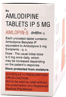Amlopin 5mg Strip Of 10 Tablets