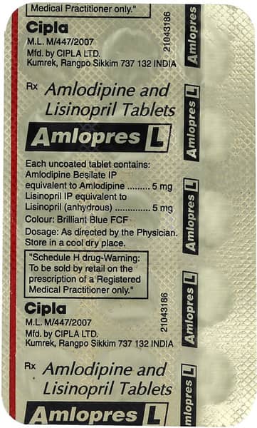 Amlopres L Strip Of 15 Tablets
