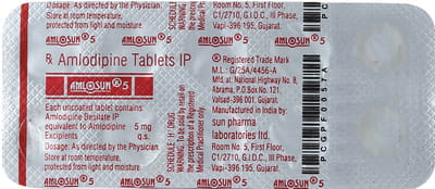Amlosun 5mg Tablet