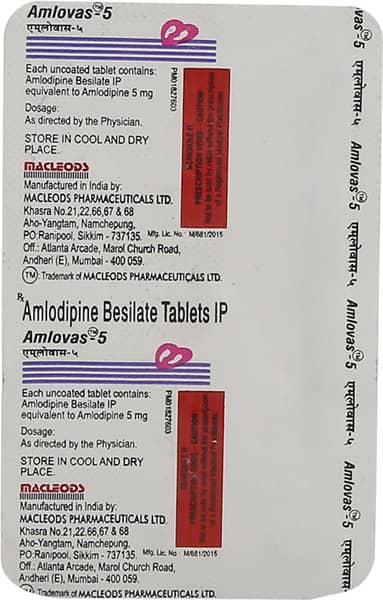 Amlovas 5 Tablet