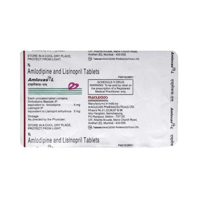 Amlovas L Strip Of 10 Tablets