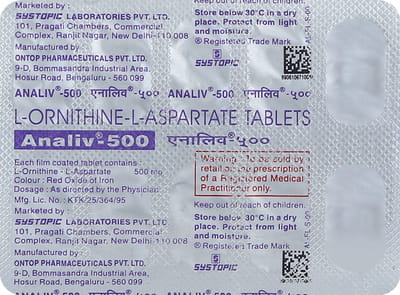 Analiv 500mg Strip Of 10 Tablets