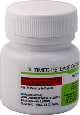 Angispan Tr 6.5mg Bottle Of 25 Capsules