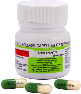 Angispan Tr 6.5mg Bottle Of 25 Capsules