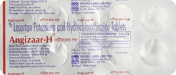 Angizaar H Strip Of 10 Tablets