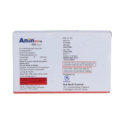 Anin 500mg Ampoule Of 2ml Injection