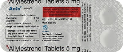 Anin 5mg Strip Of 10 Tablets