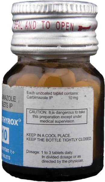 Anti Thyrox 10mg Bottle Of 100 Tablets